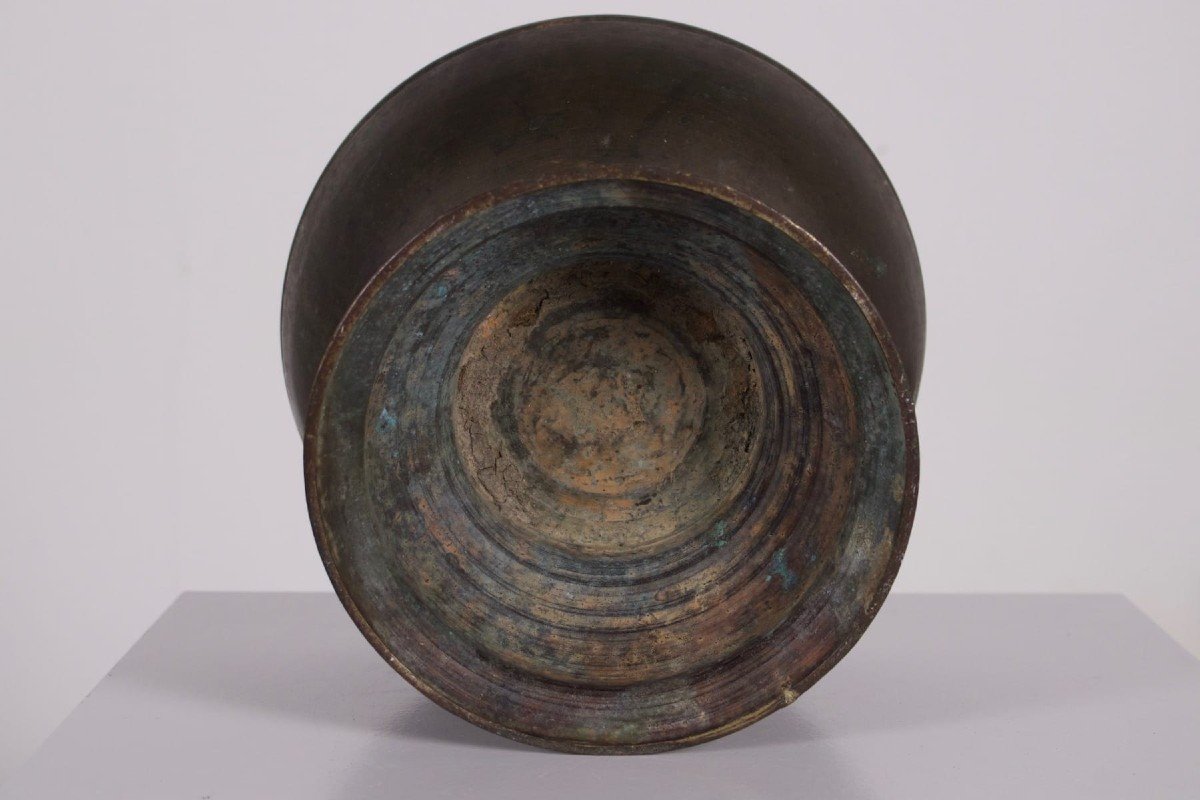Burmese Bronze Covered Bowl Taungû / Nyaung-yan-photo-7