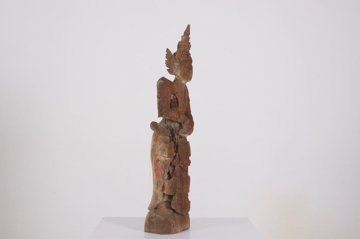 Statue  en bois d’un Nat Birman-photo-2