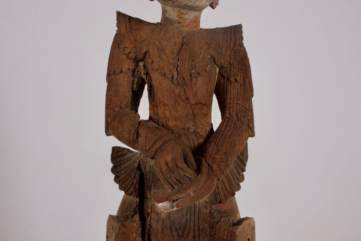 Statue  en bois d’un Nat Birman-photo-1