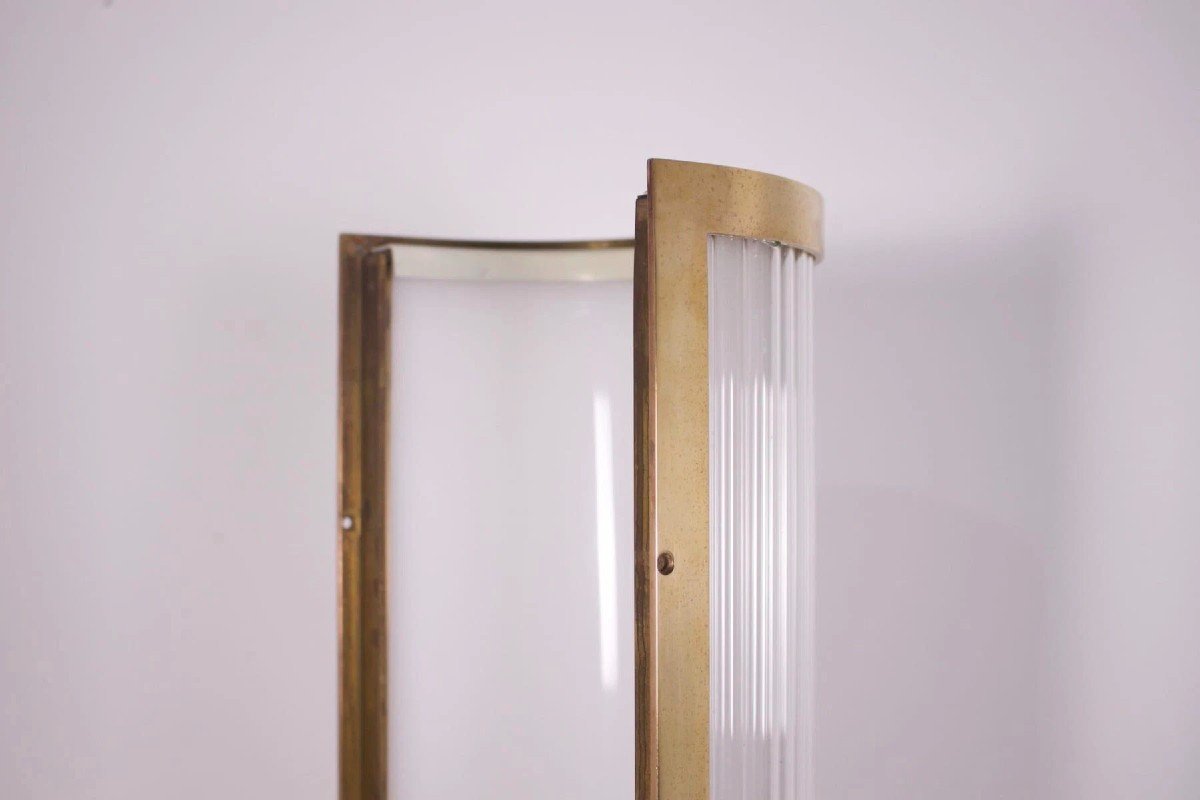 Grande Applique / Plafonnier Art Déco Moderniste, 160 Cm.-photo-6