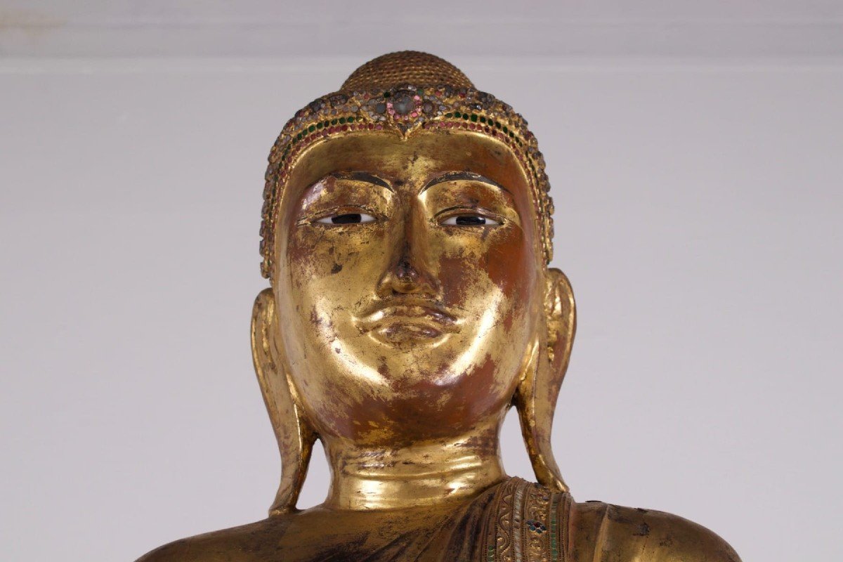 Large Burmese Buddha (187cm)-photo-2