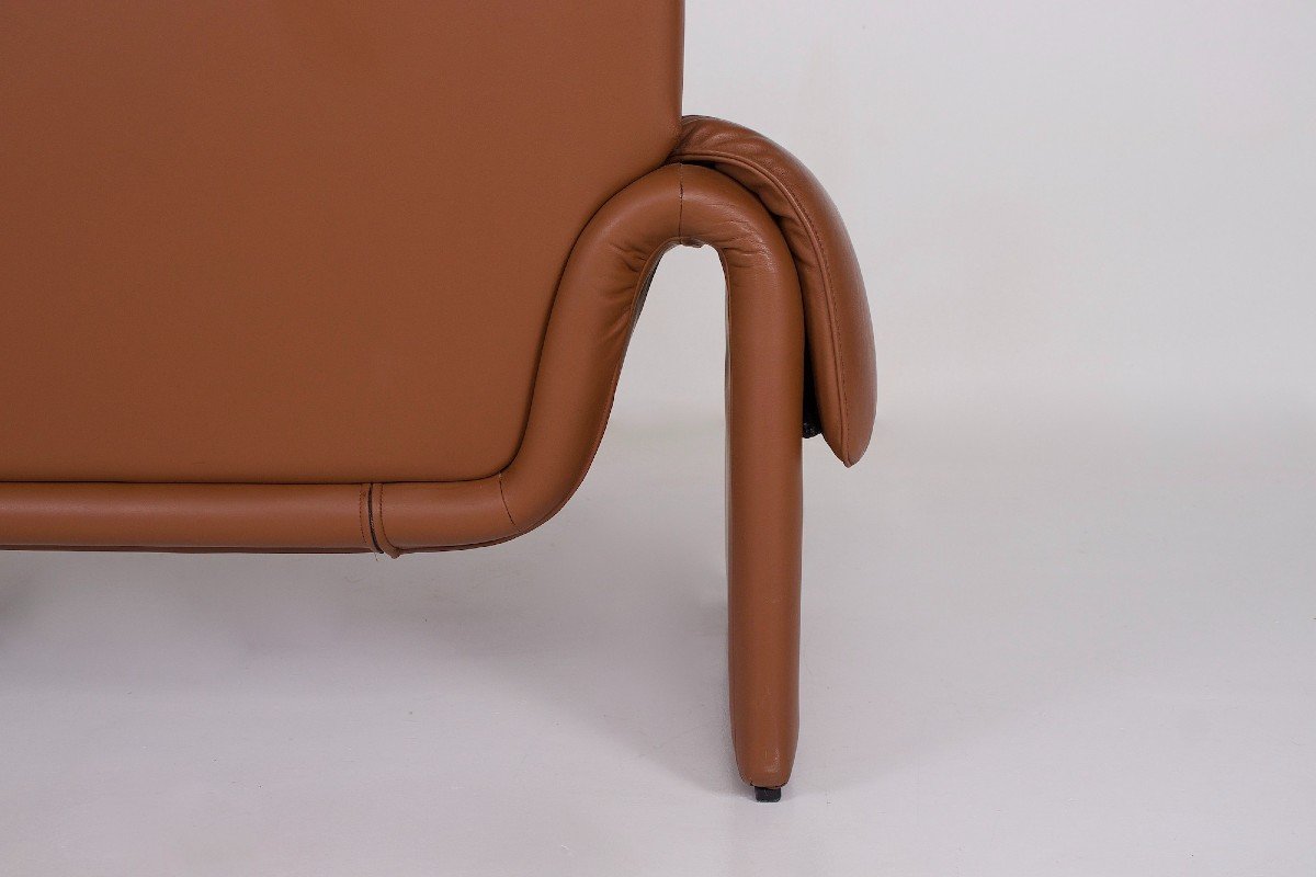 De Sede 3-seater Sofa “ds-2011” In Cognac Leather-photo-1