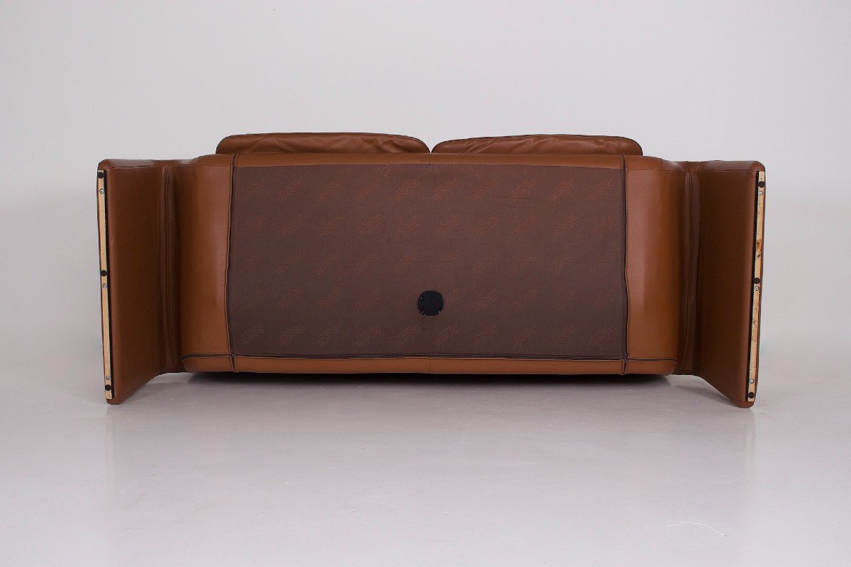 De Sede 3-seater Sofa “ds-2011” In Cognac Leather-photo-6
