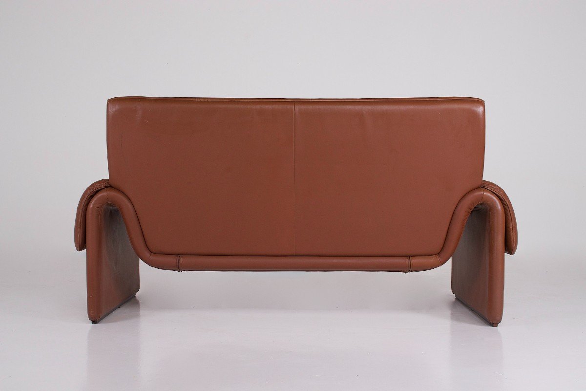 De Sede 2-seater Sofa “ds-2011” In Cognac Leather-photo-1