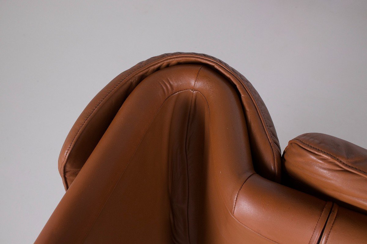 De Sede 2-seater Sofa “ds-2011” In Cognac Leather-photo-2