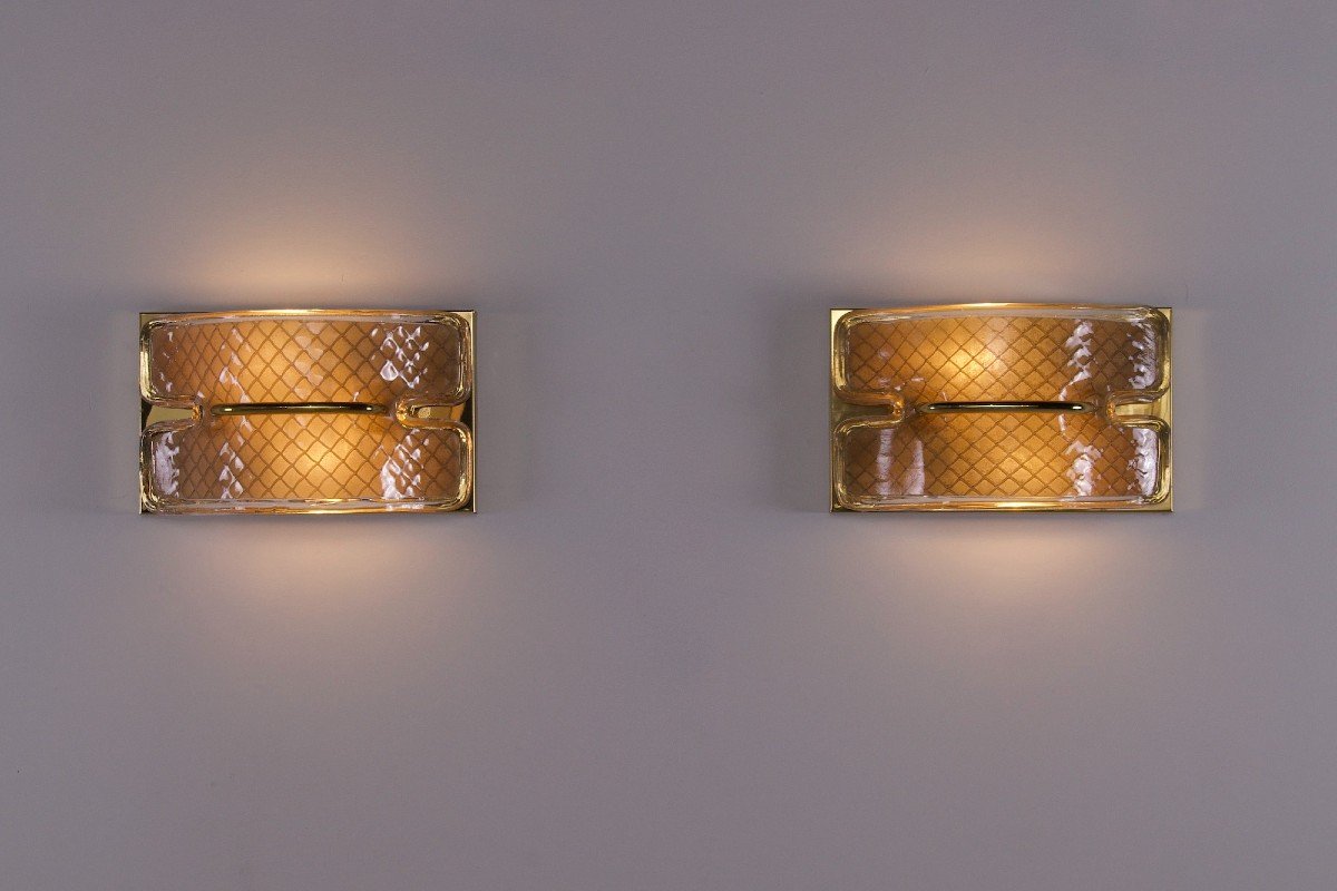 Pair Of Hollywood Glam Wall Lights-photo-3