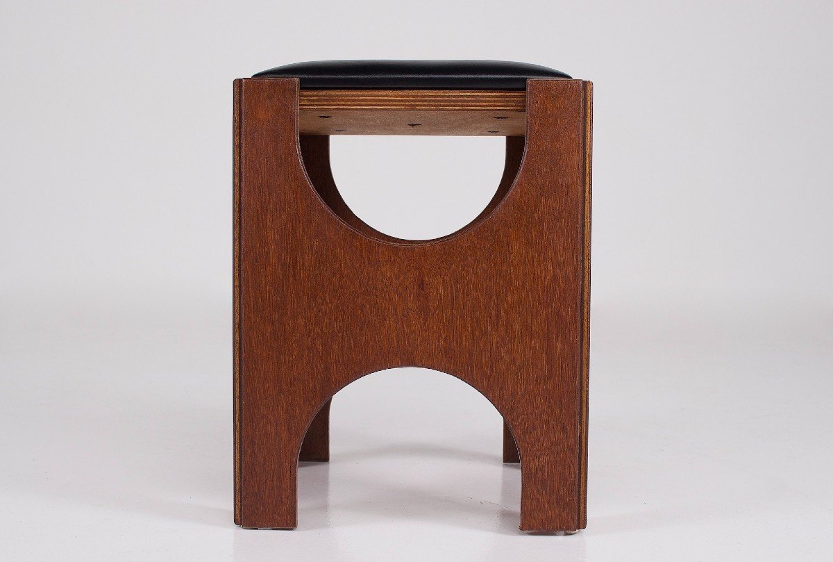 Tabouret Par Charles Vandenhove.-photo-2