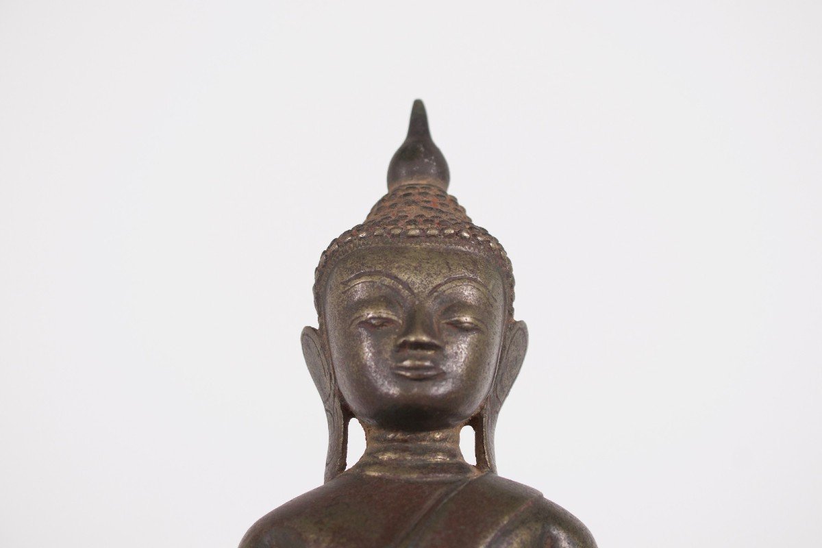 Sculpture de bouddha en bronze, Laos, XIX ème siècle.