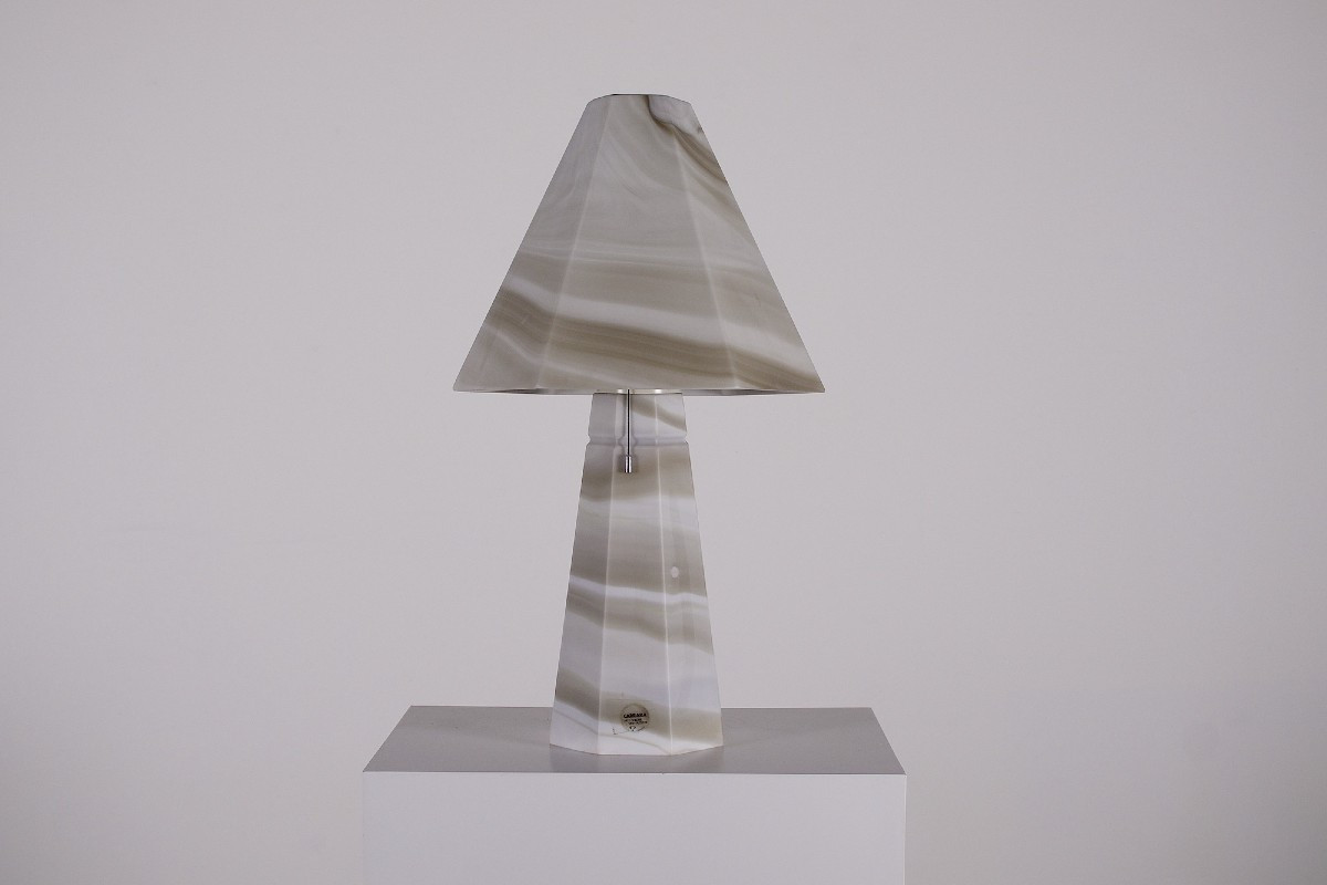 Peill & Putzler “carrara” Marbled Glass Lamp.