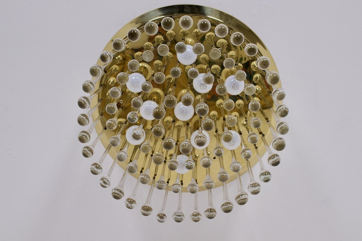 Suspension composée de gouttes en verre de Murano, J.t Kalmar