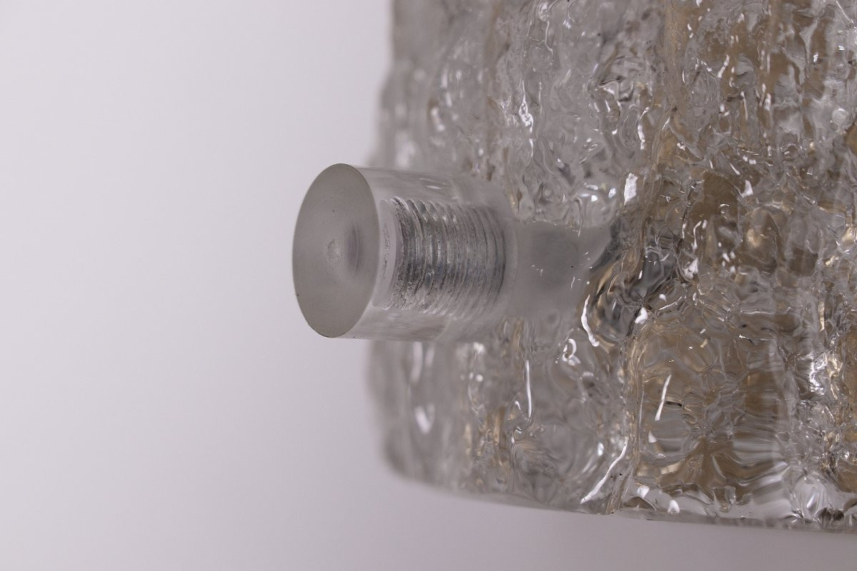 Pair Of Murano "vanity Ice Glass" Wall Lights-photo-3