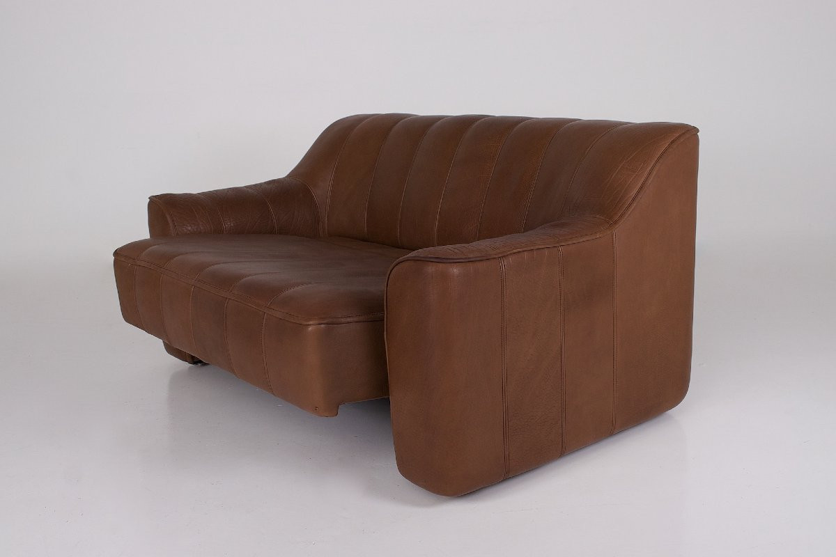 De Sede Ds 44 2-seater Leather Sofa-photo-2