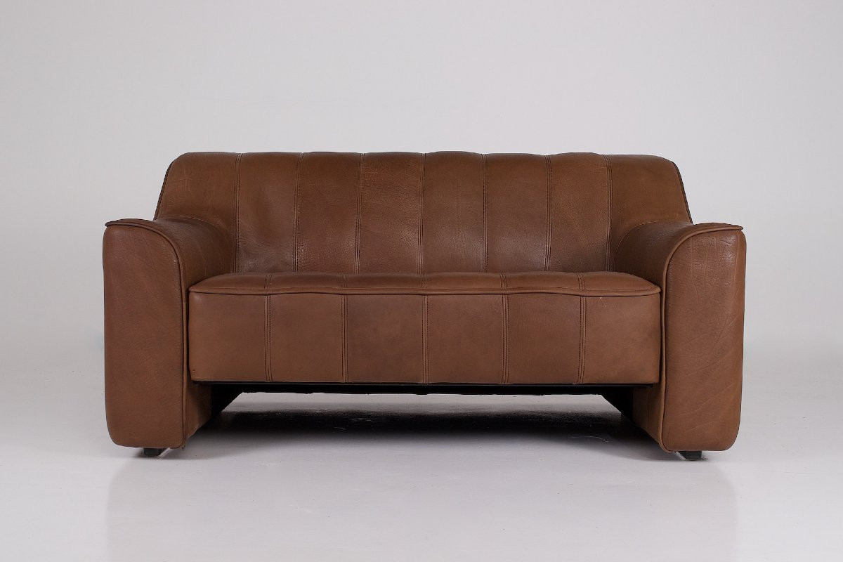 De Sede Ds 44 2-seater Leather Sofa-photo-4