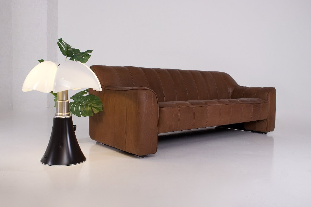 De Sede Ds 44 3-seater Leather Sofa-photo-5