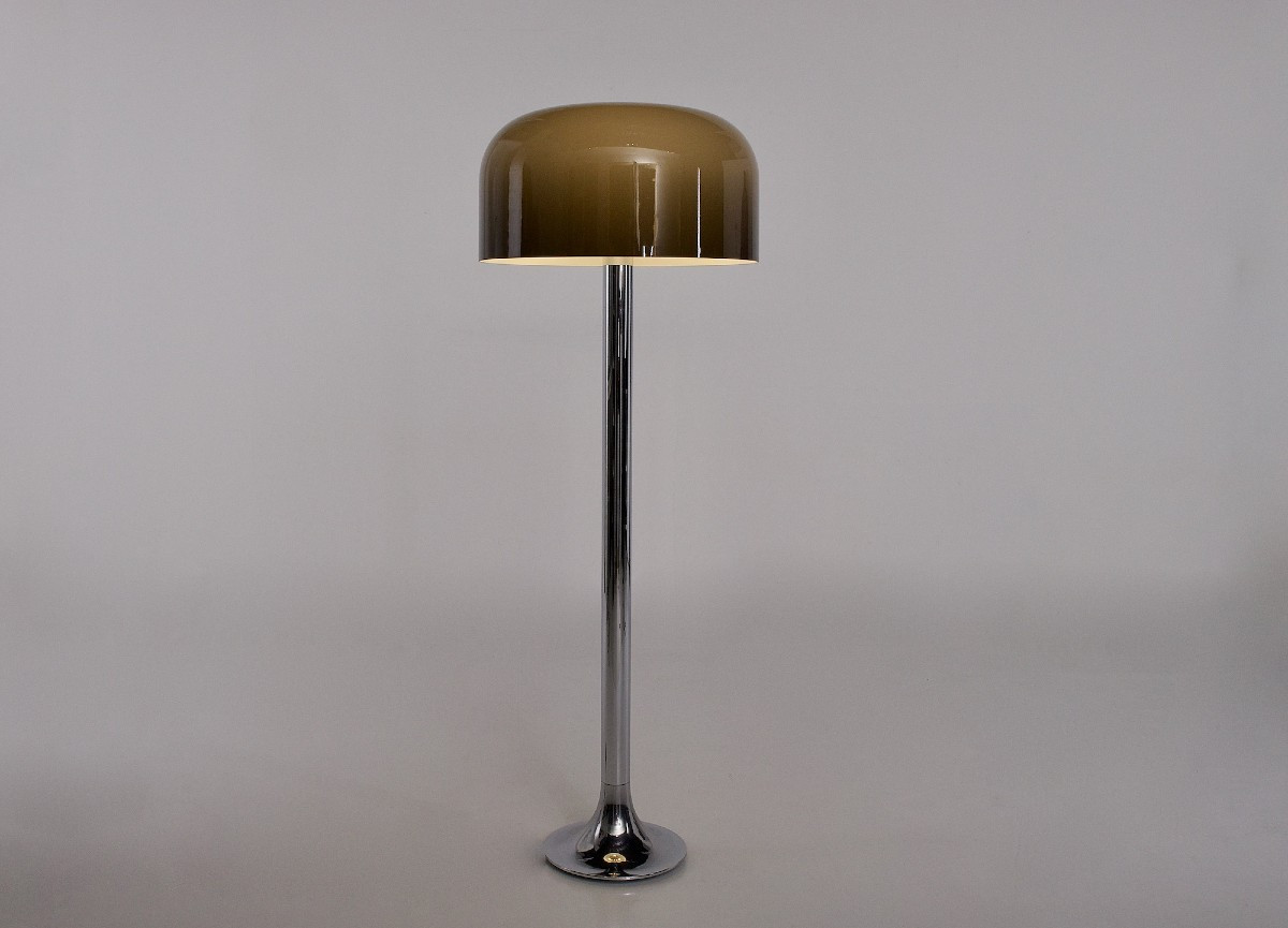 Lampadaire Tulipe Chrome Space Age.
