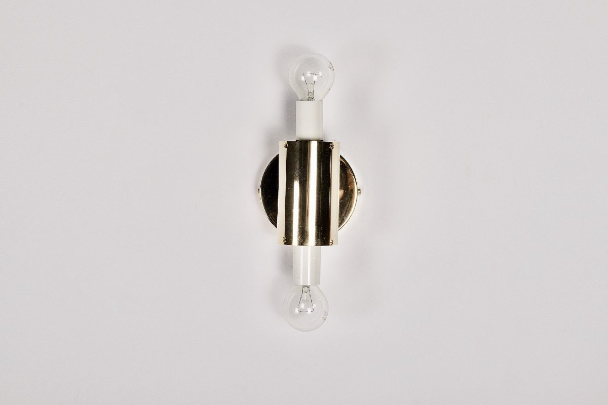 Pair Of Italian “shell” Wall Lights.-photo-2