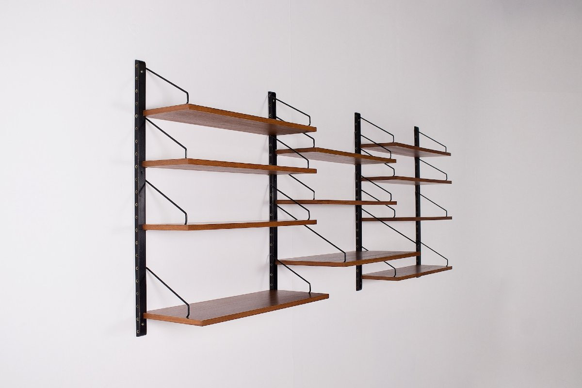 Etagère murale modulable danoise Poul Cadovius-photo-1
