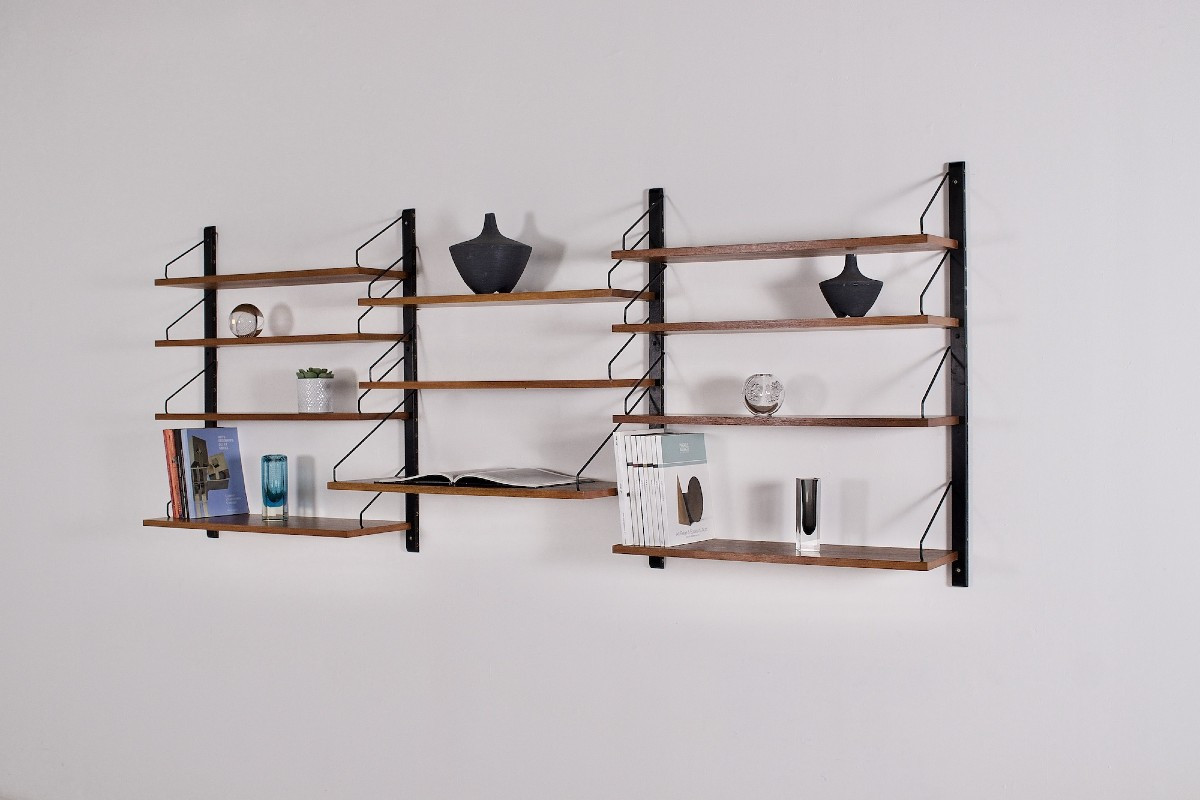Etagère murale modulable danoise Poul Cadovius