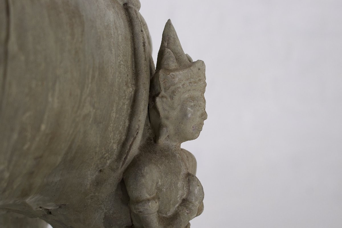 Eléphant aux Guerriers en Céladon, Siam-photo-3