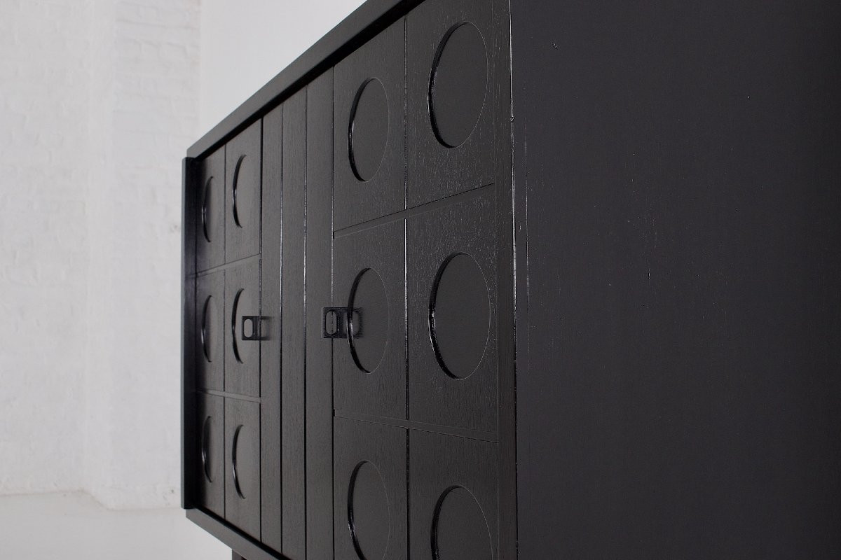 Cabinet Bar Brutaliste Noir-photo-4