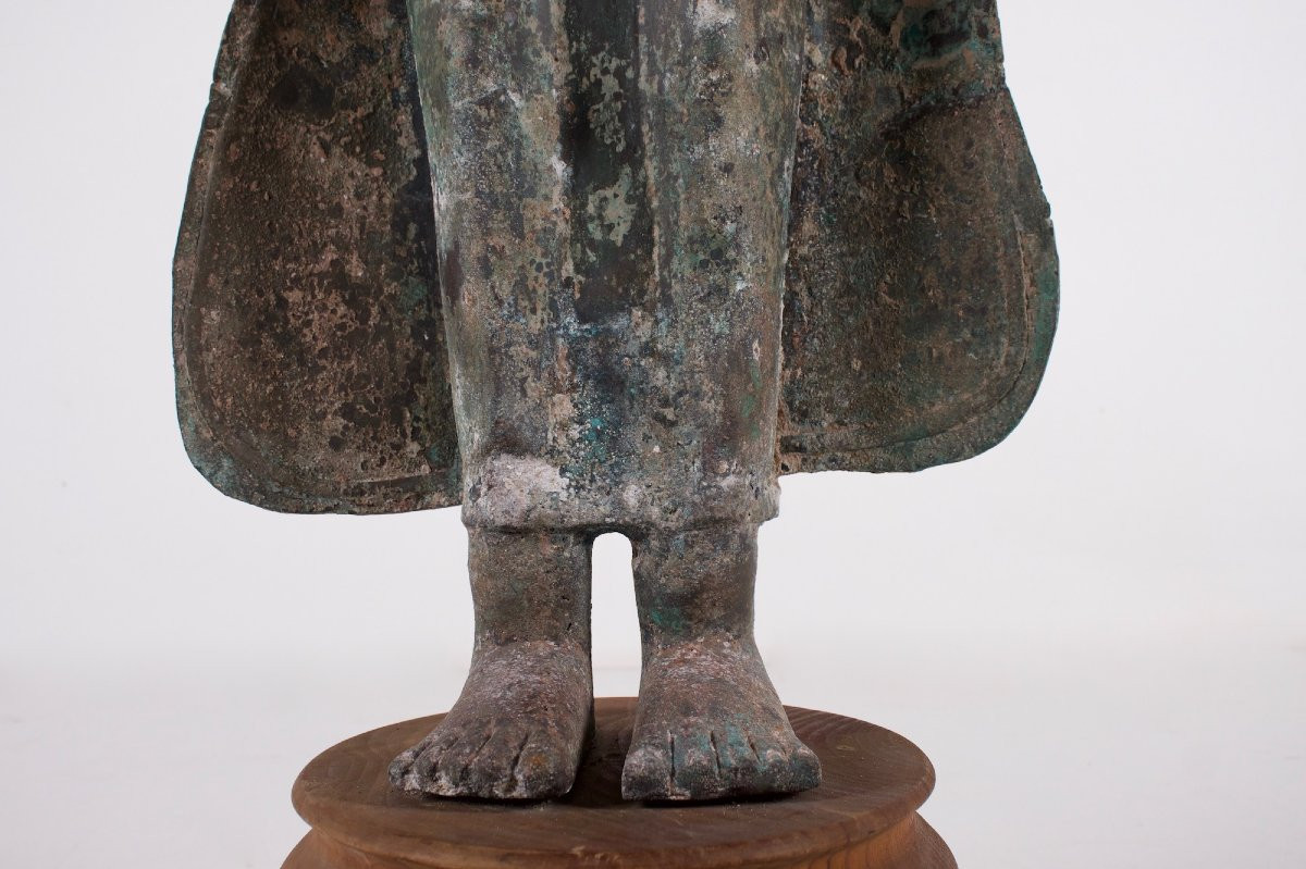 Large Bronze Buddha Mon Dvaravati-photo-5