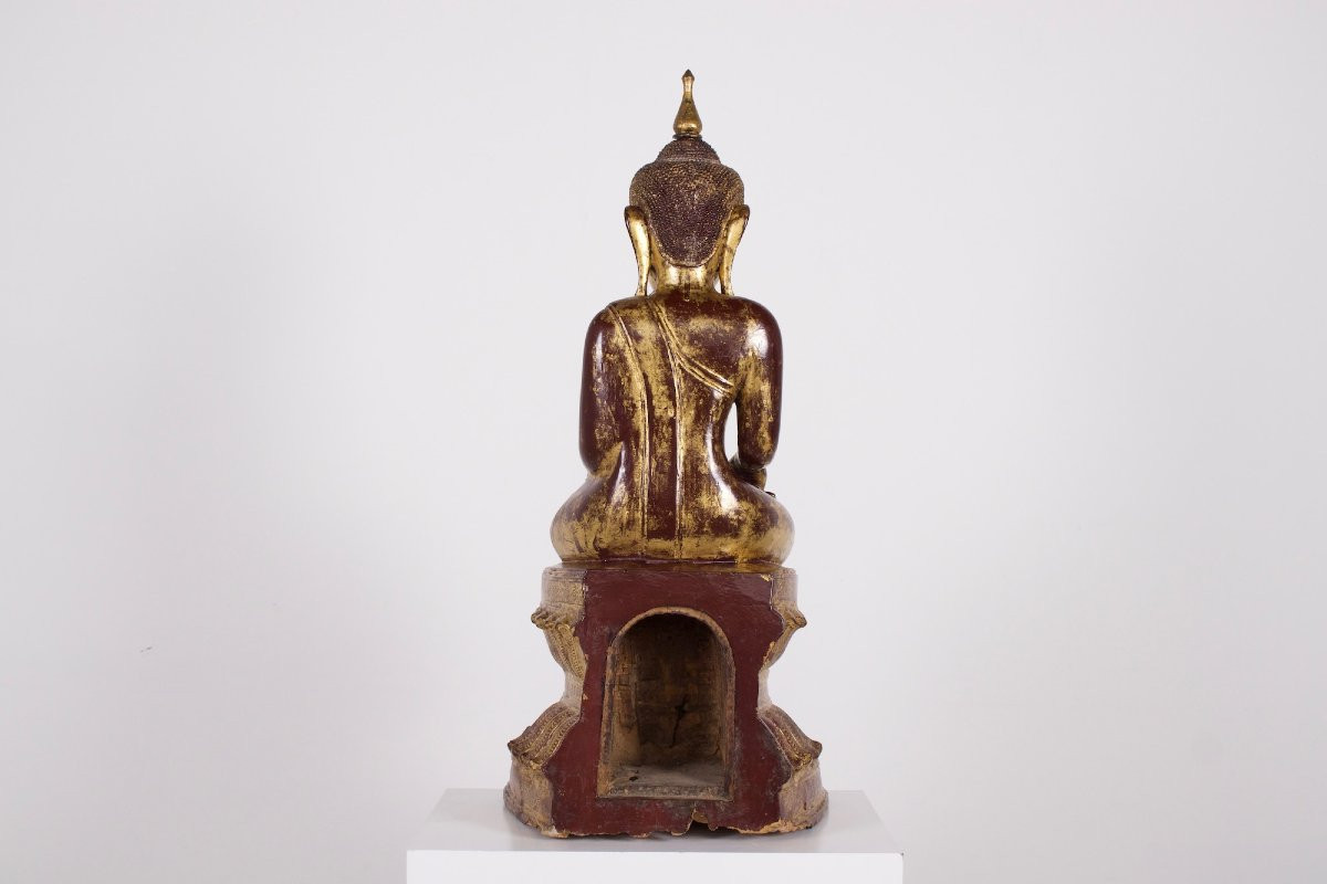 Bouddha Maravijaya Birman Konbaung-photo-3