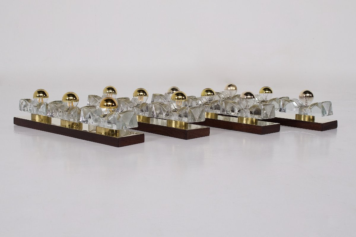 Pair Of Hollywood Regency Brass Sconces-photo-6