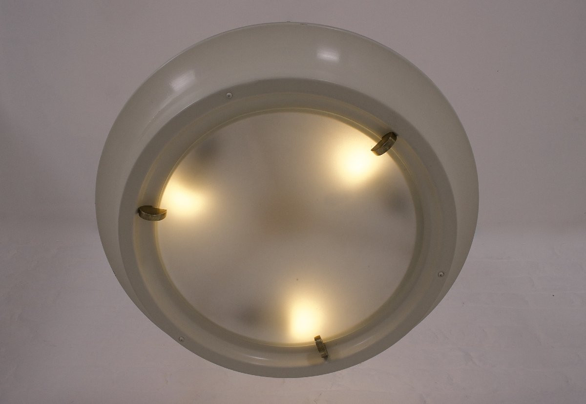 Art Deco Ceiling Chandelier In The Jean Perzel Style.-photo-3
