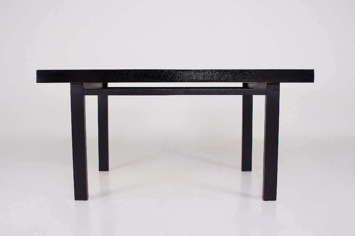 Black Brutalist Extendable Table-photo-3