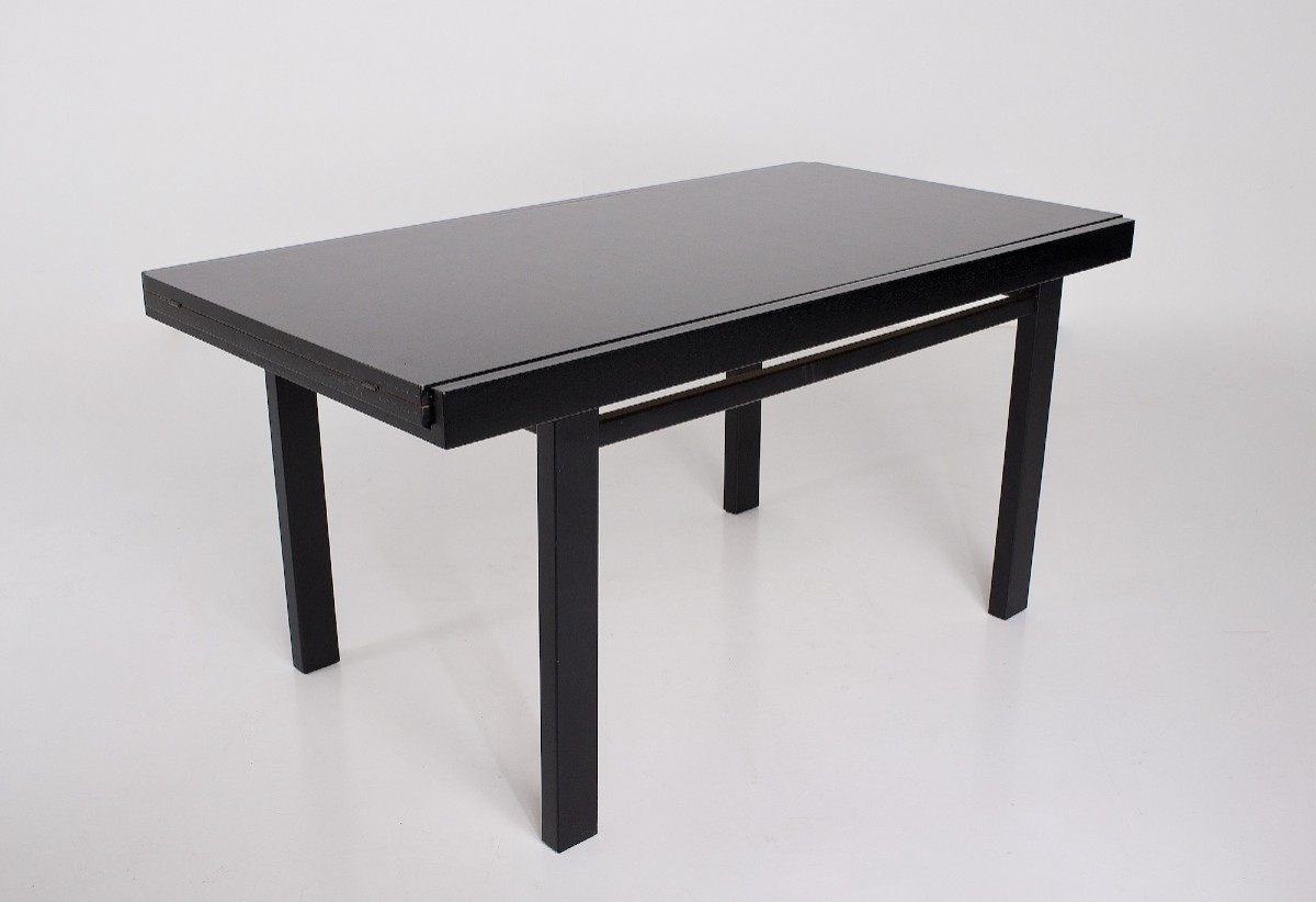 Black Brutalist Extendable Table
