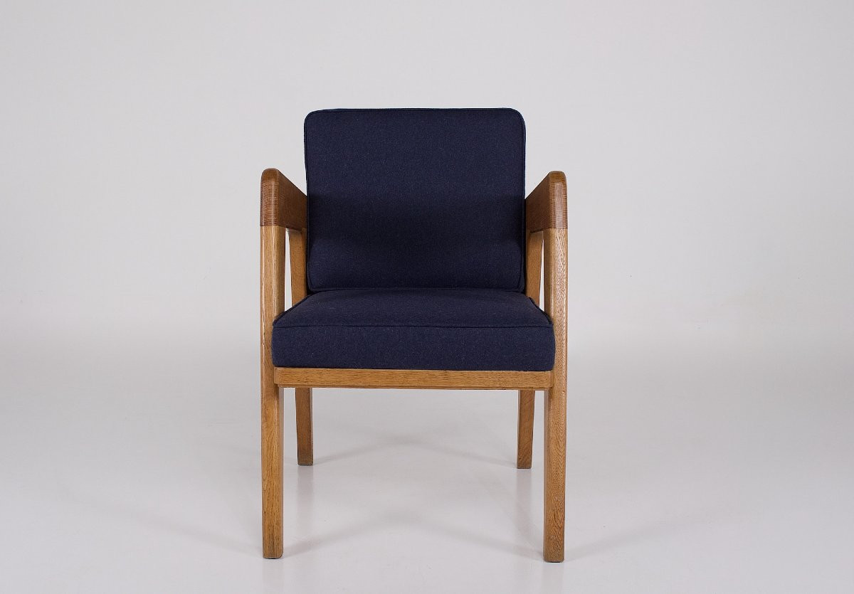 French Modernist Armchair, 1950.-photo-6