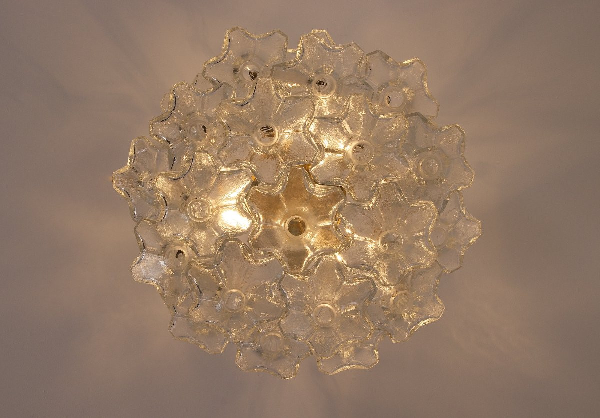 Plafonnier Suspension en laiton « Pagode »-photo-3