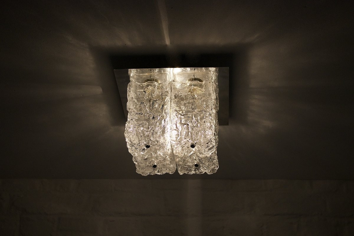 Ice Glass 4 Globe Ceiling Light-photo-4