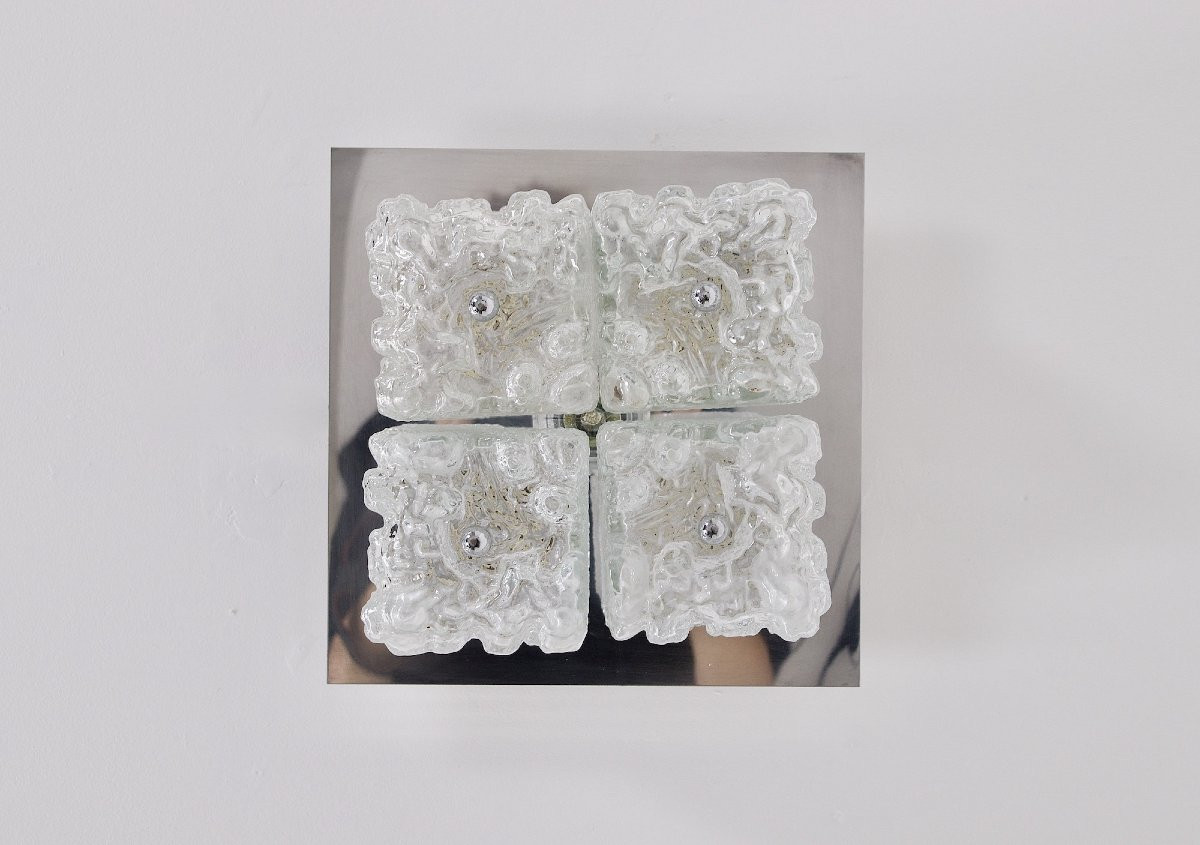 Ice Glass 4 Globe Ceiling Light-photo-1