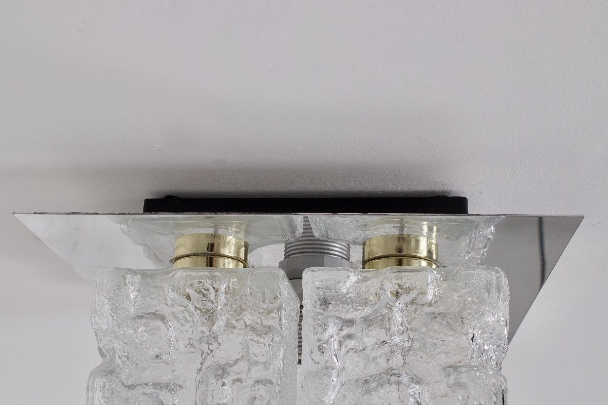 Ice Glass 4 Globe Ceiling Light-photo-3