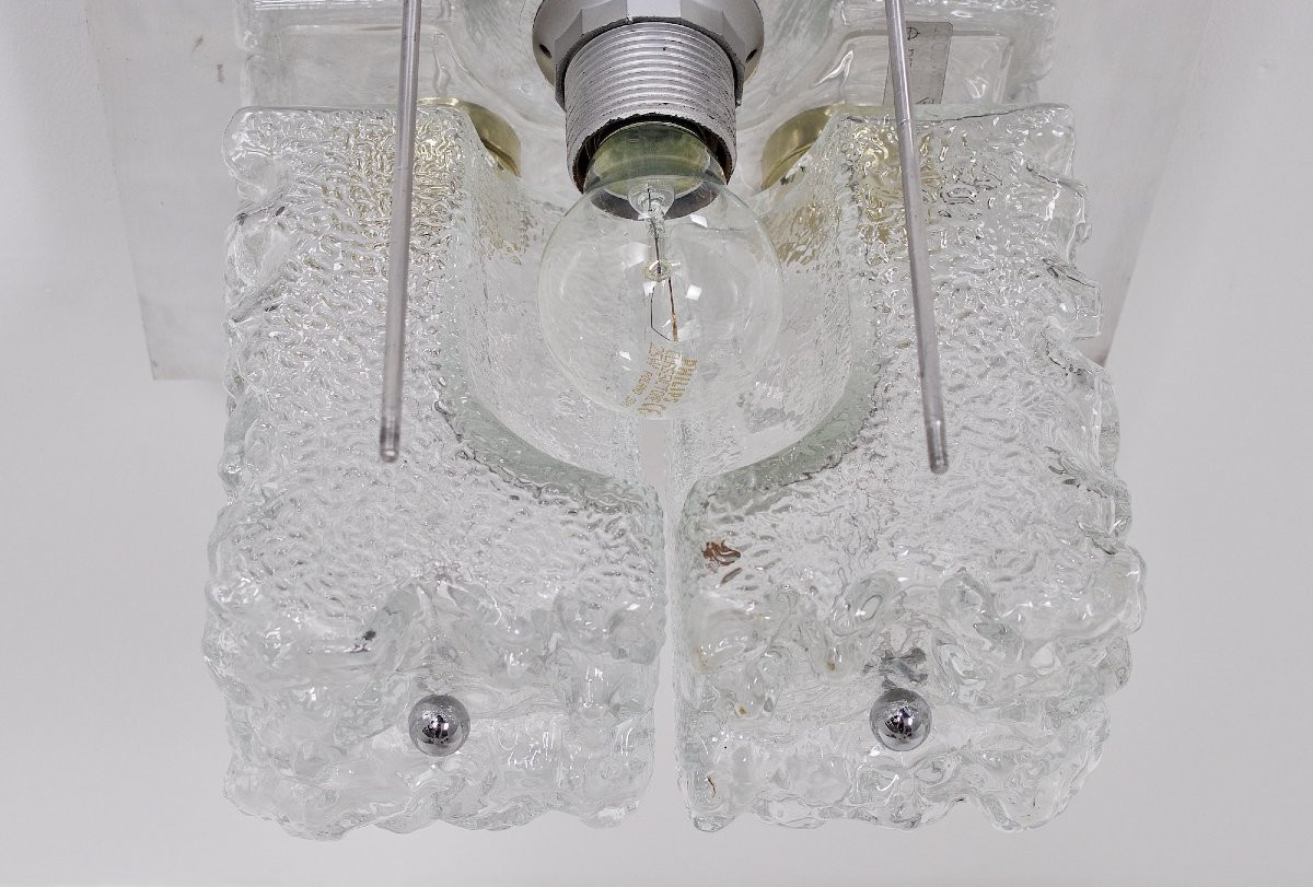 Ice Glass 4 Globe Ceiling Light-photo-5