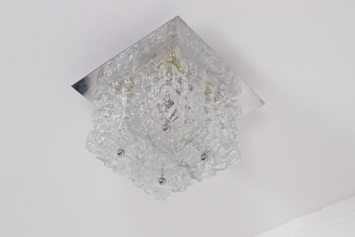 Ice Glass 4 Globe Ceiling Light