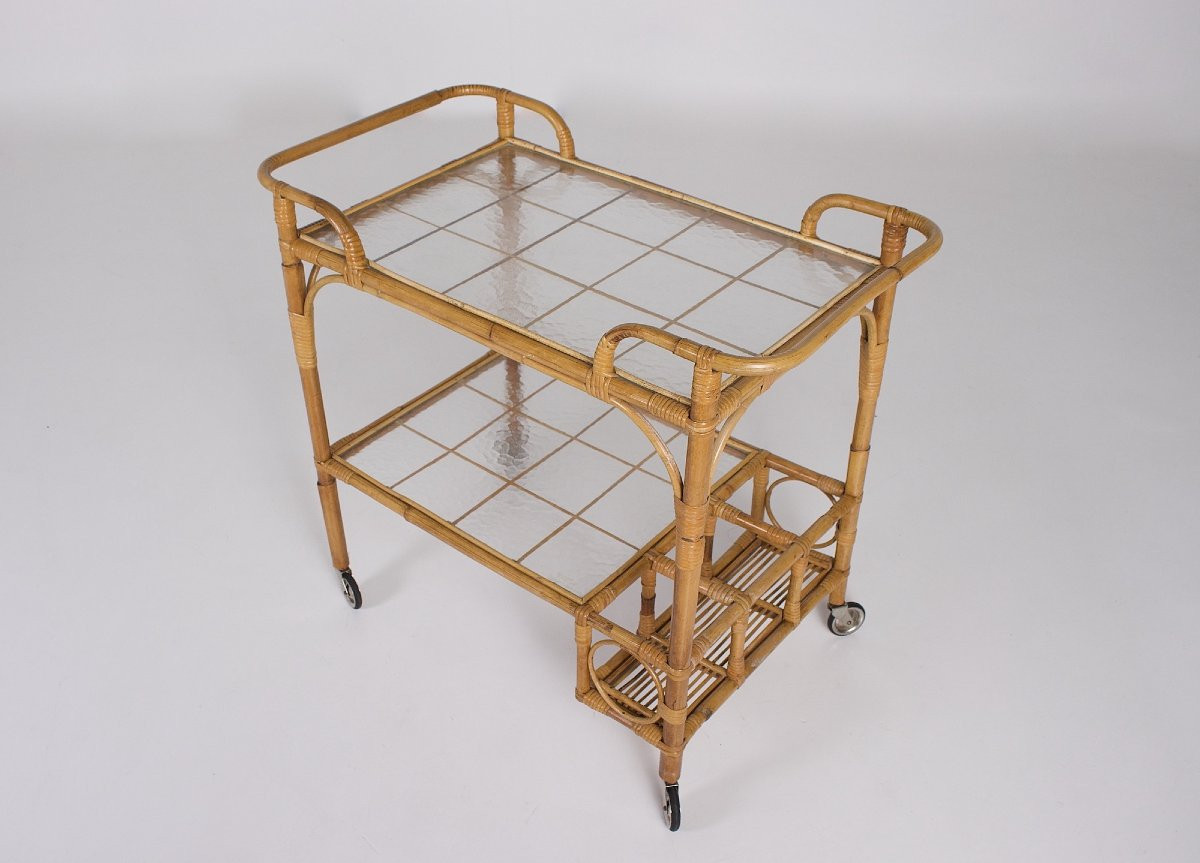Desserte Trolley en Bambou-photo-2