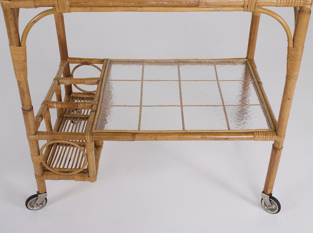 Desserte Trolley en Bambou-photo-4