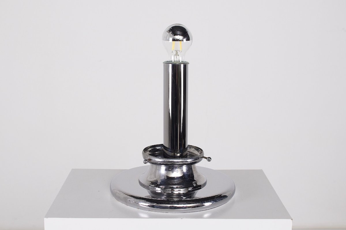 Importante lampe à poser en verre soufflé, années 70.-photo-4