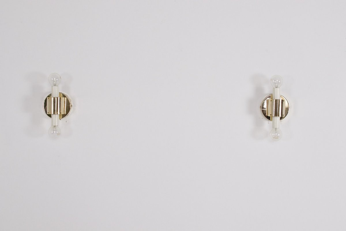 Paire d’appliques Italiennes « Coquille ».-photo-6