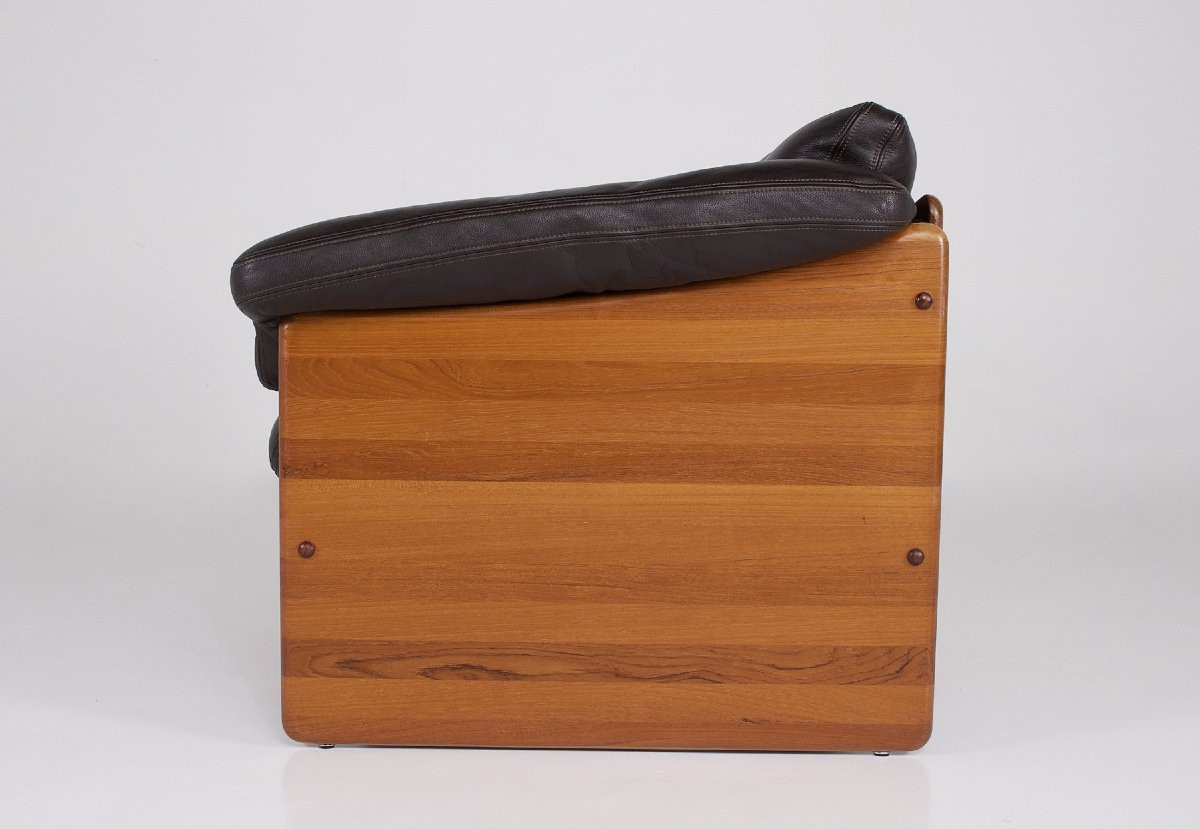 Fauteuil Danois en Cuir-photo-2