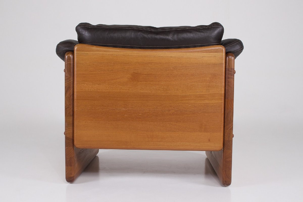 Fauteuil Danois en Cuir-photo-2