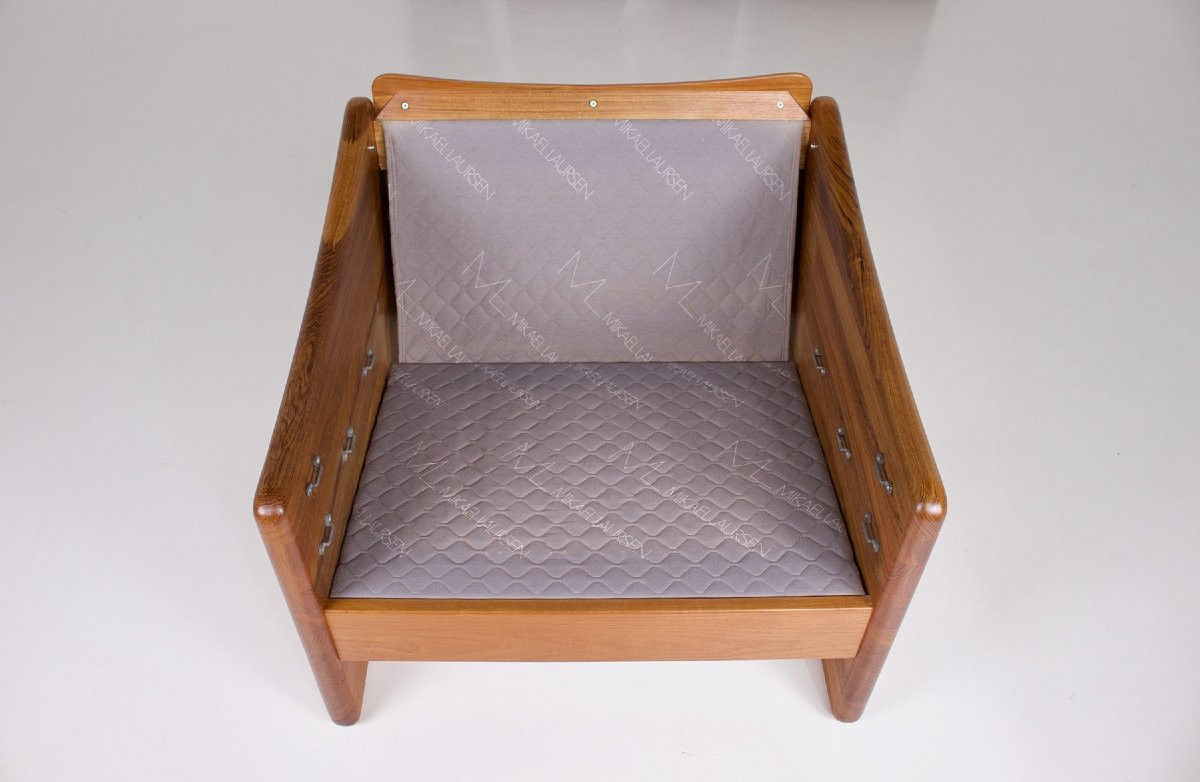 Fauteuil Danois en Cuir-photo-6