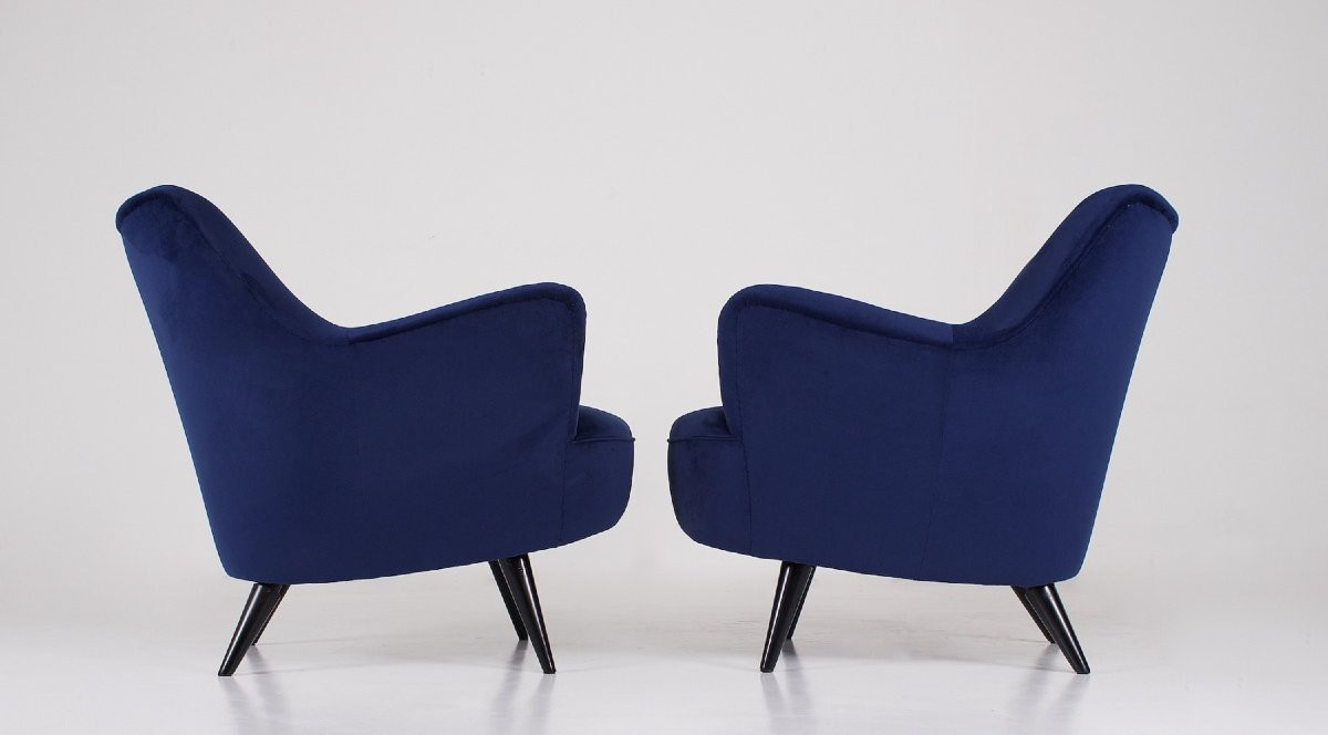 Paire de Fauteuils style Guglielmo Veronesi-photo-4