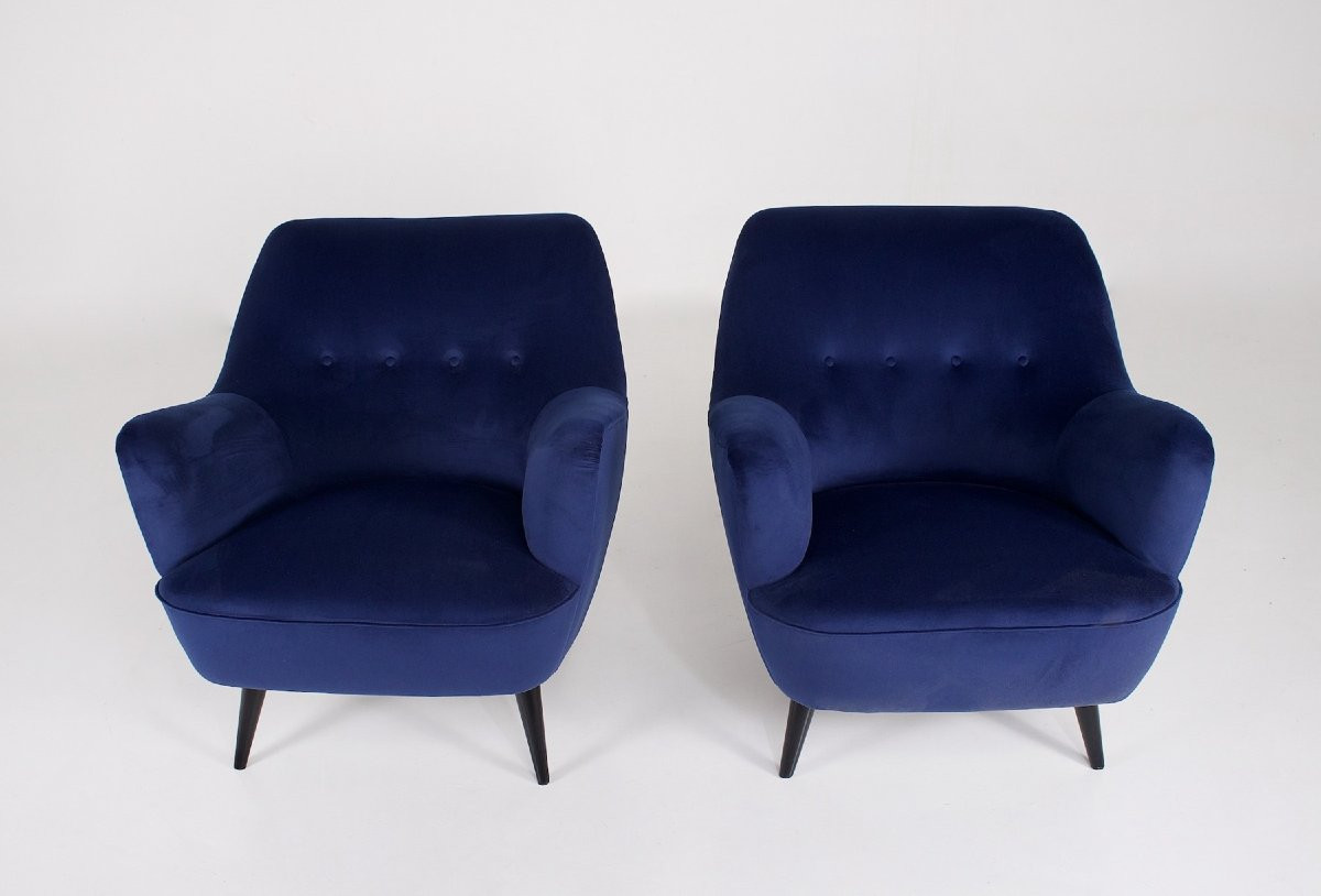 Deux fauteuils « modèles 6050 » Eugen Schmidt , 1956.-photo-2