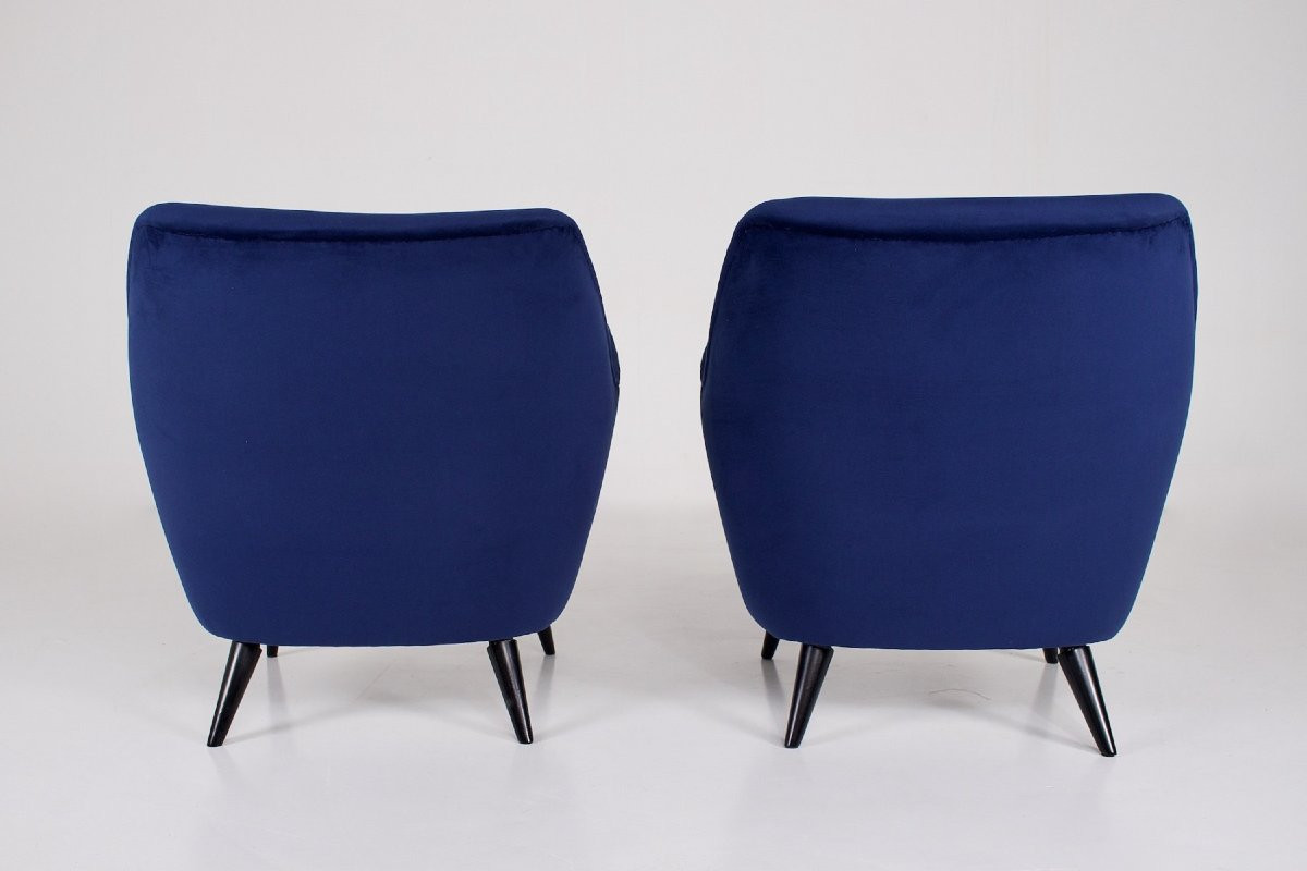 Deux fauteuils « modèles 6050 » Eugen Schmidt , 1956.-photo-4