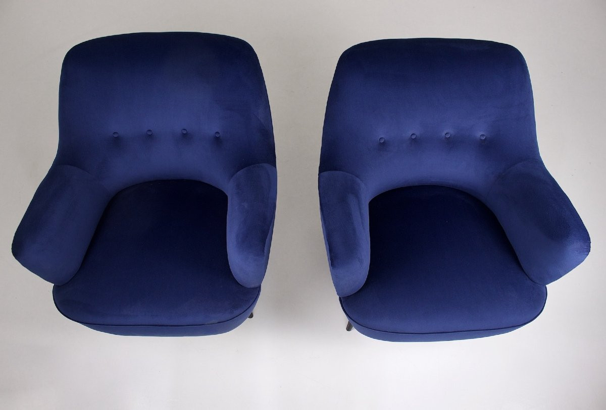 Paire de Fauteuils style Guglielmo Veronesi-photo-2