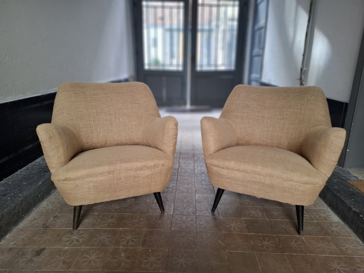 Paire de Fauteuils style Guglielmo Veronesi-photo-8