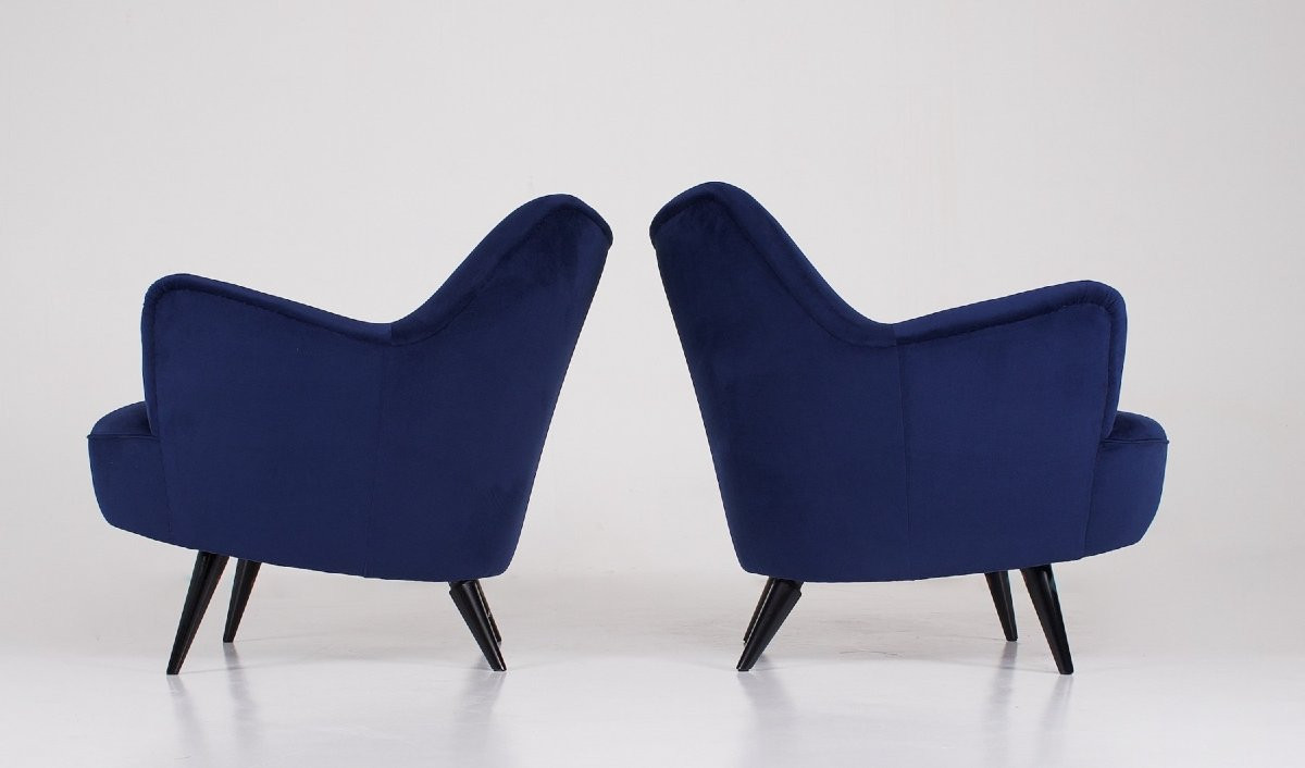 Deux fauteuils « modèles 6050 » Eugen Schmidt , 1956.